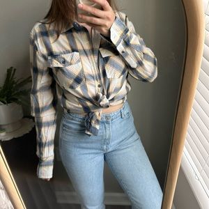 Flannel boyfriend shirt